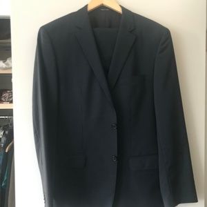 Hugo Boss Navy Pinstripe Suit